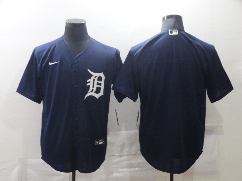 Men Detroit Tigers Blank Blue Game Nike MLB Jerseys